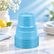 Lüx Plastik Bardak Mavi - Görsel 3