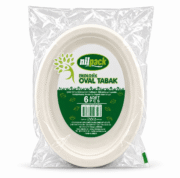 Ekolojik Oval Tabak 6 adet